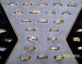 Giant selection of Rings, Pendants, Earings and Neckles.